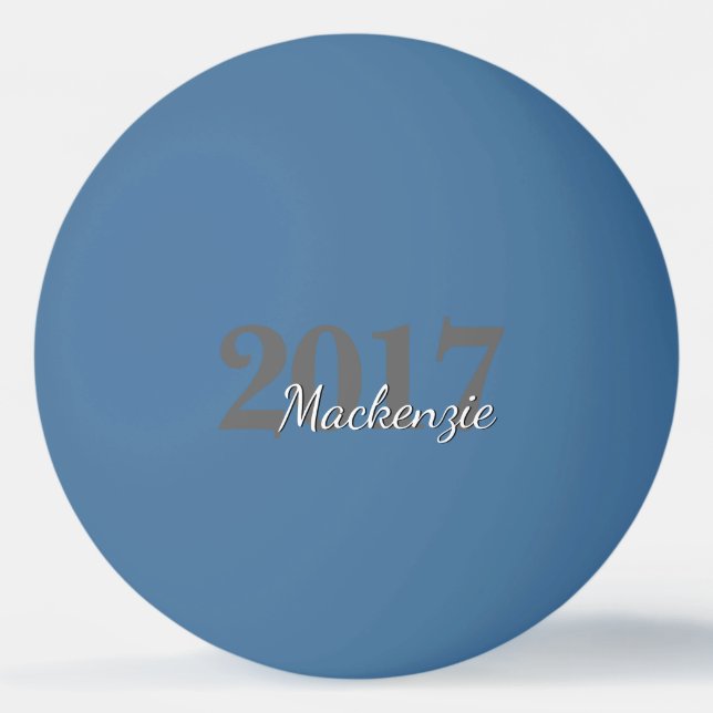 Classic Grad | Modern Black and White Simple Party Ping Pong Ball (Front)