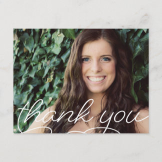 Classic Graduate Photo Thank You Note Card