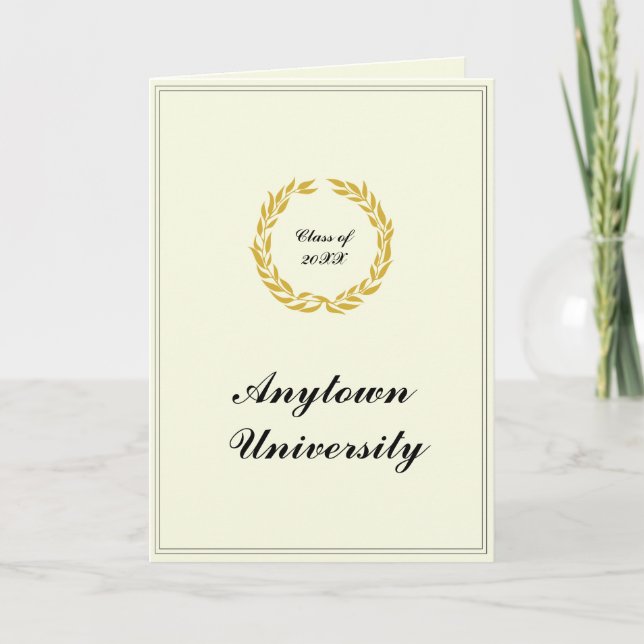 Classic Graduation Announcement 5x7 (Front)