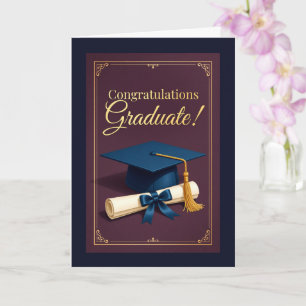 Classic Graduation Ceremony Theme Card