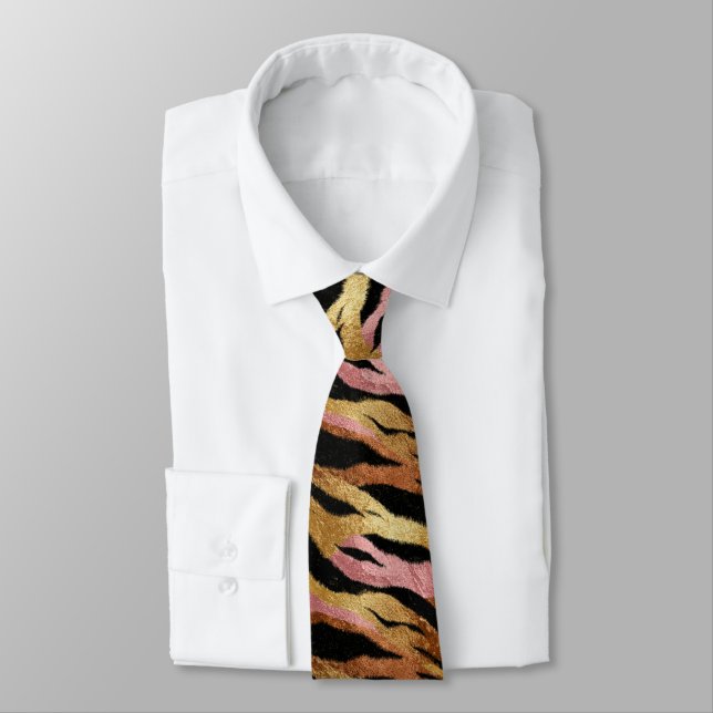 Classic Graduation Gifts For Him Tiger Skin Tie (Tied)