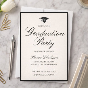Classic Graduation Invitations 