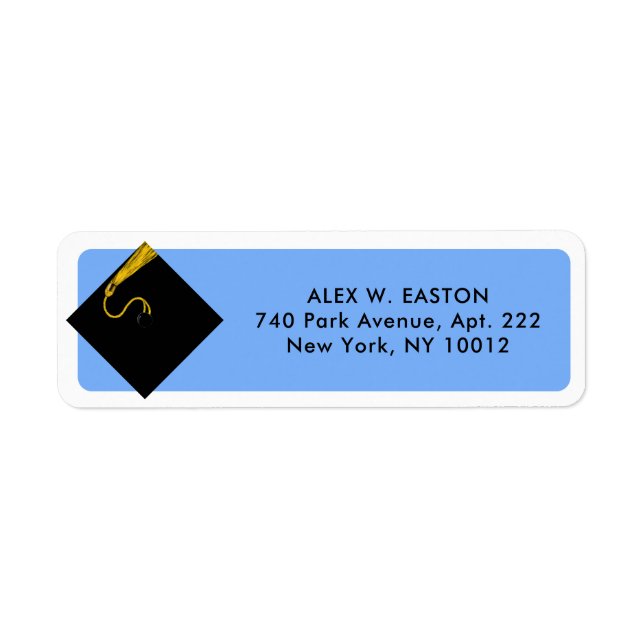 Classic Graduation Return Address Labels (Front)