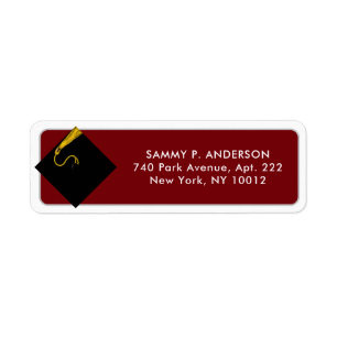 Classic Graduation Return Address Labels