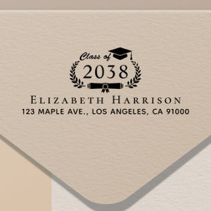 Classic Graduation Return Address Self-inking Stamp