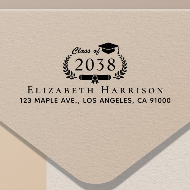 Classic Graduation Return Address Self-inking Stamp (Classic Graduation Return Address Self-inking Stamp)