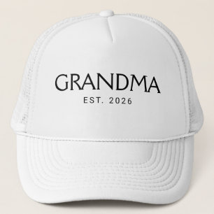 Classic Grandma Established Year Trucker Hat