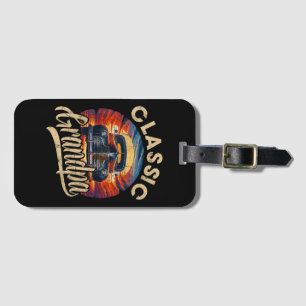 Classic Grandpa Funny Saying Car Lover Men Dad Pap Luggage Tag