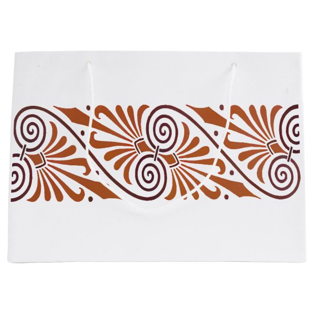 Classic Greek Elegance Neutral  Large Gift Bag (Front)