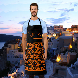 Classic Greek Inspired Personalised Apron