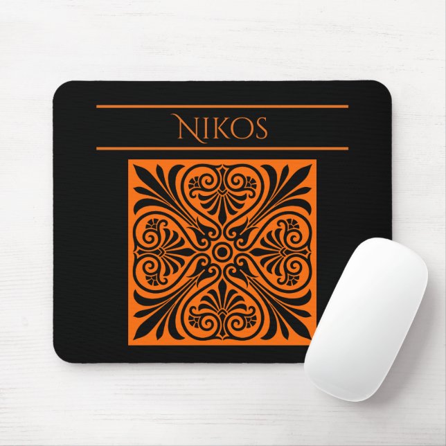 Classic Greek Inspired Personalised  Mouse Mat (With Mouse)