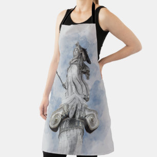 Classic greek statue Athena  Apron
