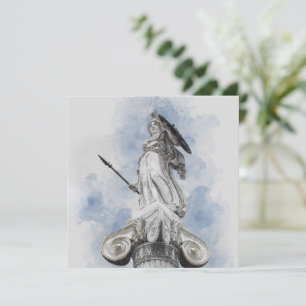Classic greek statue Athena Card