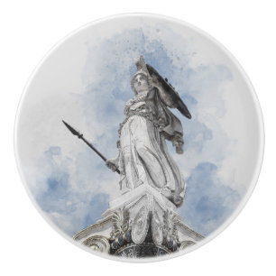 Classic greek statue Athena Ceramic Knob