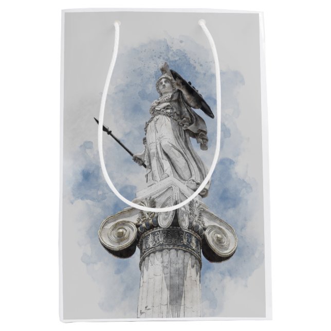 Classic greek statue Athena  Medium Gift Bag (Front)