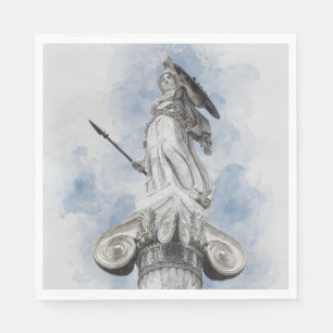 Classic greek statue Athena Napkin