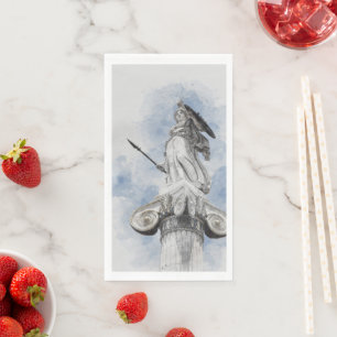 Classic greek statue Athena Napkin