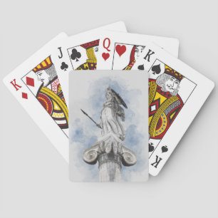 Classic greek statue Athena Playing Cards