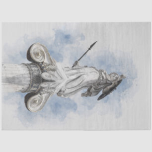 Classic greek statue Athena Tissue Paper