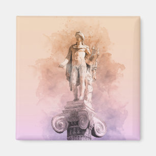 Classic greek statue of Apollo Magnet