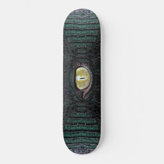 Classic Green Alligator Pro Board #2 Skateboard (Front)