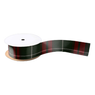 Classic Green and Red Plaid Christmas Satin Ribbon