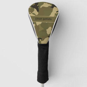 Classic Green Camouflage Personalized Design Golf Head Cover