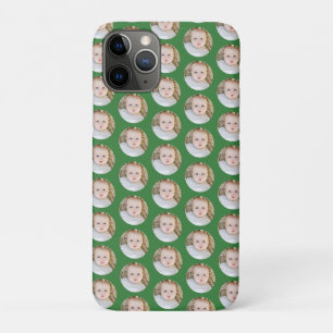 Classic Green Christmas photo Collage iPhone 11 Pro Case