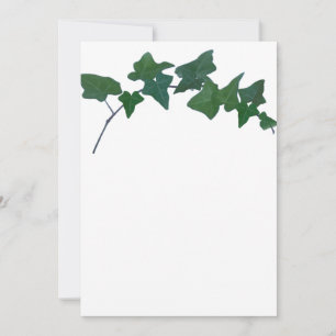 Classic Green English Ivy Invitation