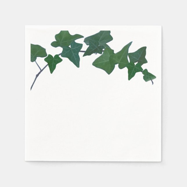Classic Green English Ivy Napkin (Front)