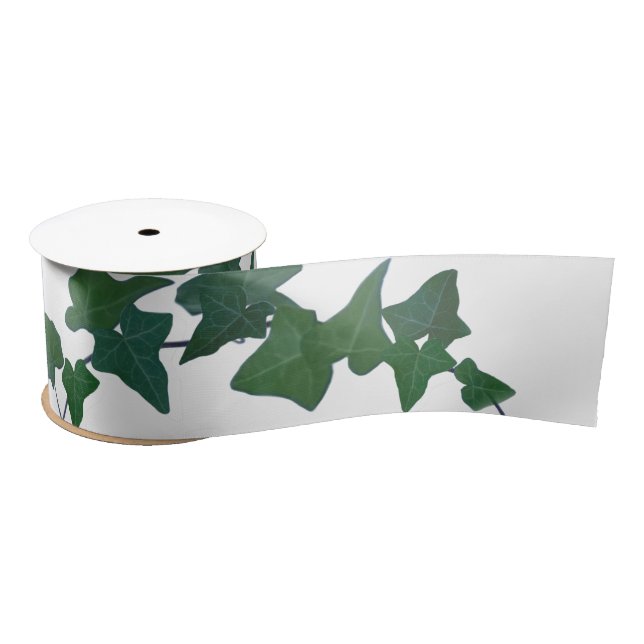 Classic Green English Ivy Satin Ribbon (Spool)