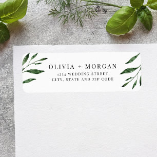 Classic Green Leaf Botanical Wedding