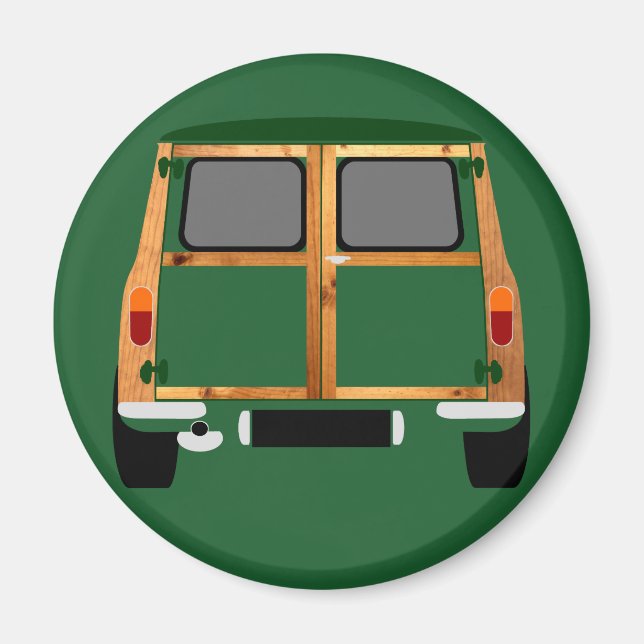 Classic Green Mini Countryman Magnet (Front)