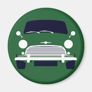 Classic Green Morris Mini Cooper Magnet