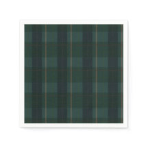 Classic Green Plaid Bear Baby Shower