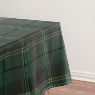 Classic Green Plaid Christmas Tablecloth