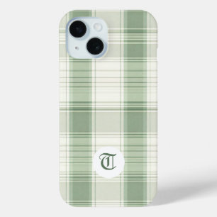 Classic Green Plaid Customisable Phone Case