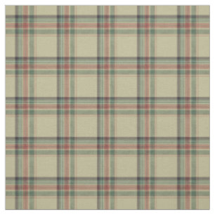 Classic Green Scottish Tartan Fabric
