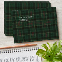Classic Green Tartan Plaid Christmas
