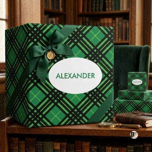 Classic Green Tartan Plaid Pattern Wrapping Paper
