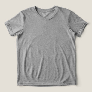 Classic Grey Basic T-Shirt – Comfortable Everyday  Tri-Blend Shirt