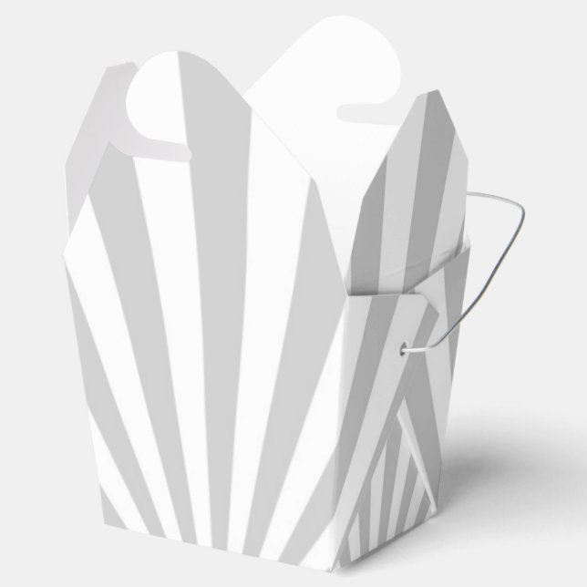 Classic Grey Burst Spinning Wheel Customise This! Favour Box (Opened)