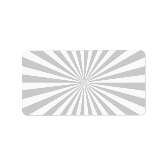 Classic Grey Burst Spinning Wheel Customise This! Label (Front)