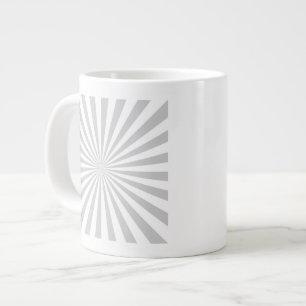 Classic Grey Burst Spinning Wheel Customise This! Large Coffee Mug