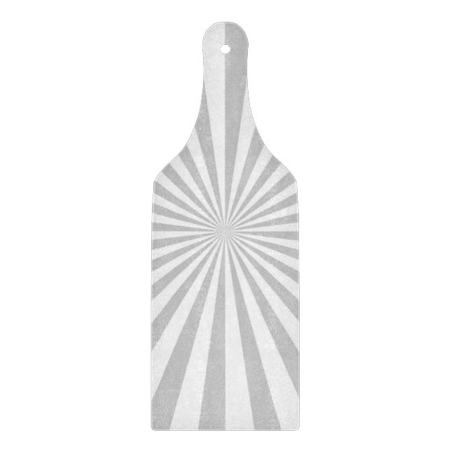 Classic Grey Burst Spinning Wheel Customize This! Cutting Board (Front)