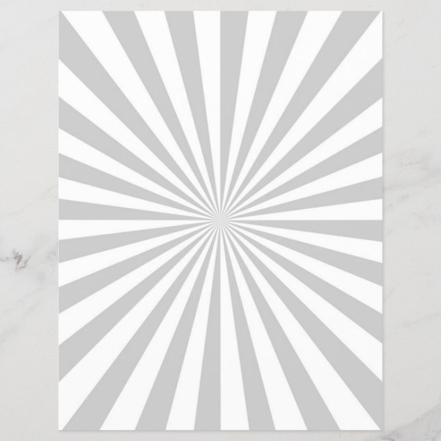 Classic Grey Burst Spinning Wheel Customize This! Flyer (Back)