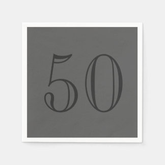 Classic Grey Personalised Napkin