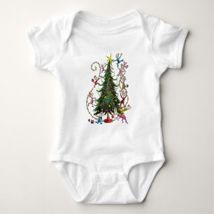 Classic Grinch   Christmas Tree Baby Bodysuit