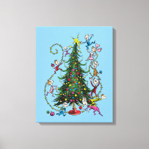 Classic Grinch Christmas Tree Canvas Print