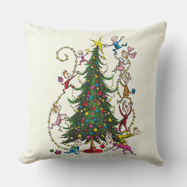 Classic Grinch | Christmas Tree Cushion (Front)